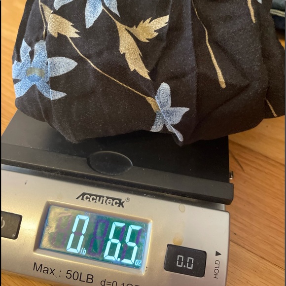 Sag Harbor Black Floral Skirt with Slit - Picture 8 of 12